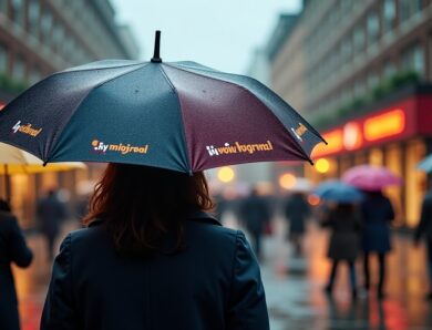 Le parapluie personnalisé : un classique publicitaire qui traverse le temps
