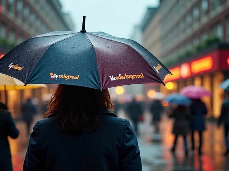 Le parapluie personnalisé : un classique publicitaire qui traverse le temps